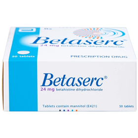 Thuốc Betaserc 24mg Abbott điều trị rối loạn tiền đình, chóng mặt (50 viên)