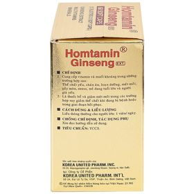 Thuốc Homtamin Ginseng cung cấp vitamin và muối khoáng (60 viên)