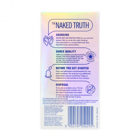 Bao cao su Durex Invisible Extra Thin Extra Lubricated siêu mỏng, tăng cảm xúc (10 cái)