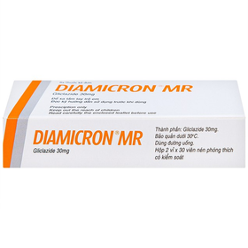 Thuốc Diamicron MR 30mg điều trị tiểu đường tuýp 2 (60 viên)