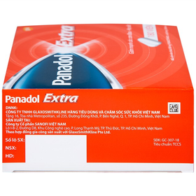 Thuốc Panadol Extra đỏ GSK giúp giảm đau, hạ sốt (15 vỉ x 12 viên)