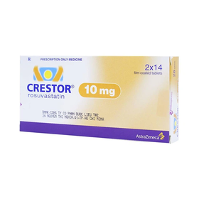 Thuốc Crestor 10mg điều trị rối loạn mỡ máu (2 vỉ x 14 viên)