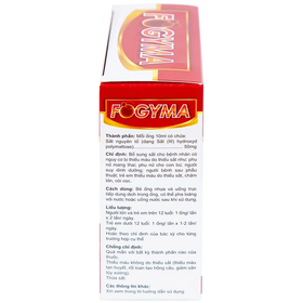 Thuốc Fogyma điều trị thiếu máu do thiếu sắt (4 vỉ x 5 ống)