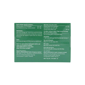 Thuốc Giloba 40mg hỗ trợ điều trị suy tuần hoàn não (30 viên)