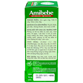 Nước tắm trẻ em Amibebe hỗ trợ điều trị rôm sẩy, mụn nhọt, lở ngứa (250ml)