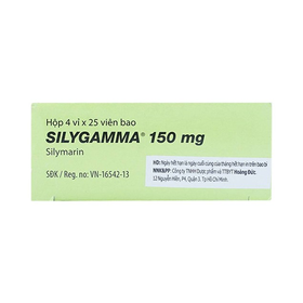 Thuốc Silygamma 150mg điều trị viêm gan, xơ gan (4 vỉ x 25 viên)