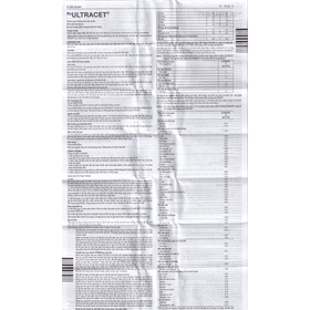 Thuốc Ultracet hỗ trợ điều trị cơn đau từ trung bình đến nặng (3 vỉ x 10 viên)