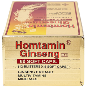 Thuốc Homtamin Ginseng cung cấp vitamin và muối khoáng (60 viên)