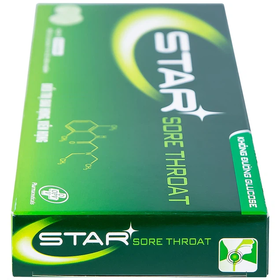 Thuốc ngậm Star Sore Throat giảm đau họng, viêm họng (24 viên)