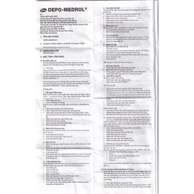 Thuốc tiêm Depo Medrol 40mg Pfizer chống viêm, ức chế miễn dịch (1 lọ x 1ml)