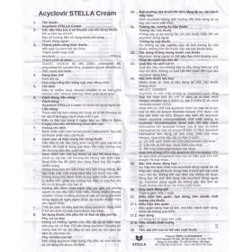 Kem bôi Acyclovir Stella Cream điều trị da nhiễm virus Herpes Simplex (5g)