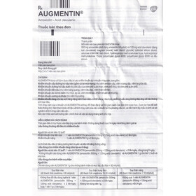 Thuốc Augmentin 625mg GSK điều trị một số trường hợp nhiễm khuẩn (2 vỉ x 7 viên)