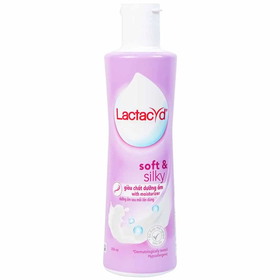 Dung dịch vệ sinh phụ nữ Lactacyd Soft &amp; Silky bảo vệ dịu nhẹ, giảm khô, ngứa (250ml)