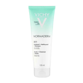 Kem tẩy tế bào chết 3 tác dụng Vichy Normaderm 3In1 Scrub + Cleanser + Mask (125ml)