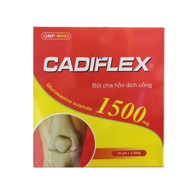 Thuốc Cadiflex 1500mg giảm triệu chứng của thoái hóa khớp gối (20 gói)