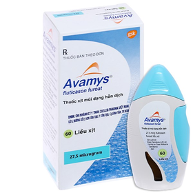 Thuốc xịt mũi Avamys 27.5mcg điều trị xung huyết mũi, ngứa mũi (60 liều xịt)