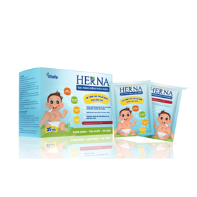 Gạc răng miệng thảo dược Herna phòng ngừa vấn đề răng miệng cho bé (25 gói)