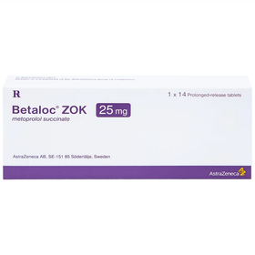 Thuốc Betaloc Zok 25mg điều trị tăng huyết áp, tim mạch (14 viên)