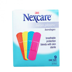 Băng keo cá nhân neon Nexcare Neon Plastic (gói 9 miếng)
