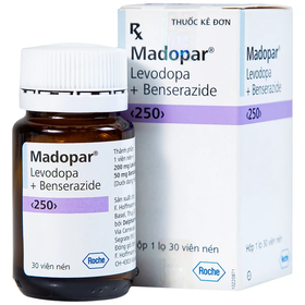 Thuốc Madopar 250mg điều trị bệnh Parkinson vô căn (30 viên)