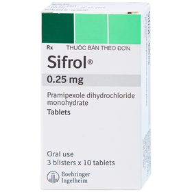 Thuốc Sifrol 0,25mg điều trị bệnh Parkinson (30 viên)