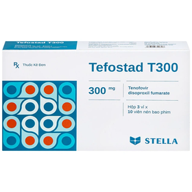 Thuốc Tefostad T300 điều trị viêm gan B, phòng và điều trị nhiễm HIV-1 (3 vỉ x 10 viên)