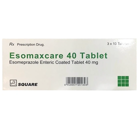 Thuốc Esomaxcare 40mg Square điều trị trào ngược dạ dày (3 vỉ x 10 viên)