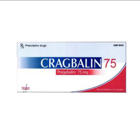 Thuốc Cragbalin 75mg điều trị đau thần kinh, động kinh (3 vỉ x 10 viên)