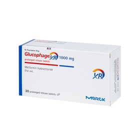 Thuốc Glucophage XR 1000mg Merck điều trị tiểu đường type 2 (3 vỉ x 10 viên)