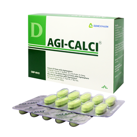 Thuốc Agi-Calci Agimexpharm bổ sung canxi (20 vỉ x 10 viên)
