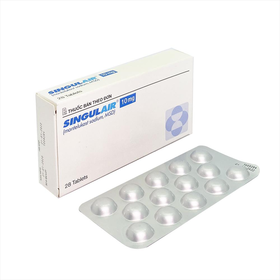 Thuốc Singulair 10mg MSD điều trị hen phế quản mạn tính (2 vỉ x 14 viên)