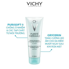 Sữa rửa mặt Vichy Pureté Thermale Hydrating &amp; Cleansing Foaming Cream (125ml)