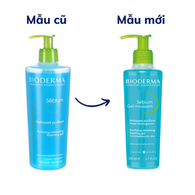 Gel Rửa Mặt Bioderma Dành Cho Da Dầu &amp; Hỗn Hợp  Sébium Gel Moussant (200ml)