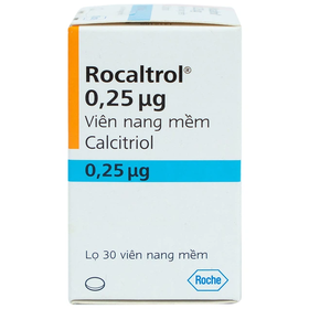 Thuốc Rocaltrol 0.25mcg điều trị loãng xương, thiểu năng tuyến cận giáp (30 viên)