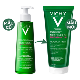 Sữa rửa mặt Vichy Normaderm Phytosolution Intensive Purifying Gel hỗ trợ làm sạch sâu, giảm bã nhờn (200ml)