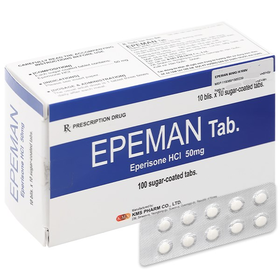 Thuốc Epeman 50mg cải thiện chứng tăng trương lực cơ (10 vỉ x 10 viên)