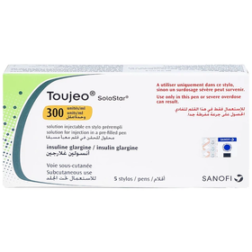 Thuốc tiêm Toujeo Solostar 300U/ml Sanofi điều trị tiểu đường (5 cây x 1.5ml)