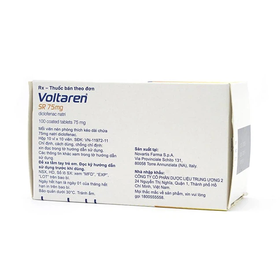 Thuốc Voltaren SR 75mg  điều trị viêm đau xương khớp (100 viên)