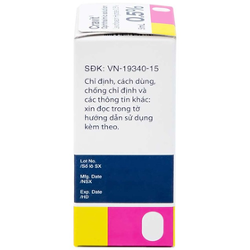 Dung dịch nhỏ mắt Cravit 0.5% trị nhiễm khuẩn mắt (5ml)