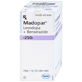 Thuốc Madopar 250mg điều trị bệnh Parkinson vô căn (30 viên)