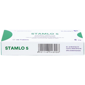 Thuốc Stamlo 5mg Dr.Reddy&#039;s điều trị tăng huyết áp (2 vỉ x 10 viên)
