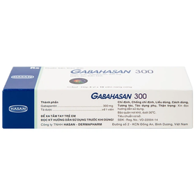 Thuốc Gabahasan 300mg điều trị động kinh, đau viêm dây thần kinh (3 vỉ x 10 viên)