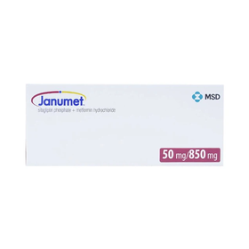 Thuốc Janumet 50mg/850mg điều trị đái tháo đường type 2 (4 vỉ x 7 viên)