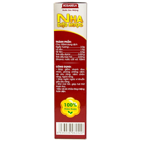 Nước súc miệng Nha Diệu Ngọc Rosabela hỗ trợ giảm đau, giảm viêm, khử mùi hôi (200ml)