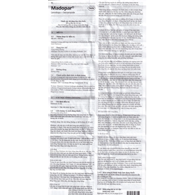 Thuốc Madopar 250mg điều trị bệnh Parkinson vô căn (30 viên)