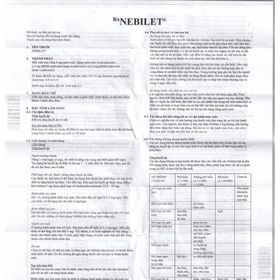 Thuốc Nebilet 5mg Menarini điều trị tăng huyết áp, suy tim mạn tính (14 viên)