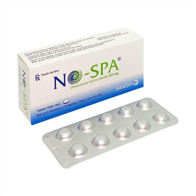 Thuốc No-Spa 40mg Sanofi điều trị co thắt cơ trơn (5 vỉ x 10 viên)