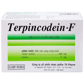 Thuốc Terpincodein-F TV.Pharm giảm ho, long đờm (100 viên)