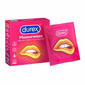 Bao cao su Durex Pleasuremax có gân và hạt nổi dọc thân bao (3 cái)