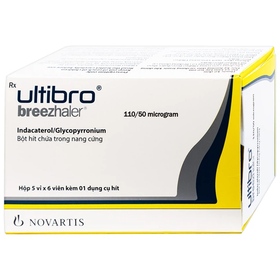 Thuốc Ultibro Breezhaler 110/50mcg điều trị duy trì COPD (30 viên)